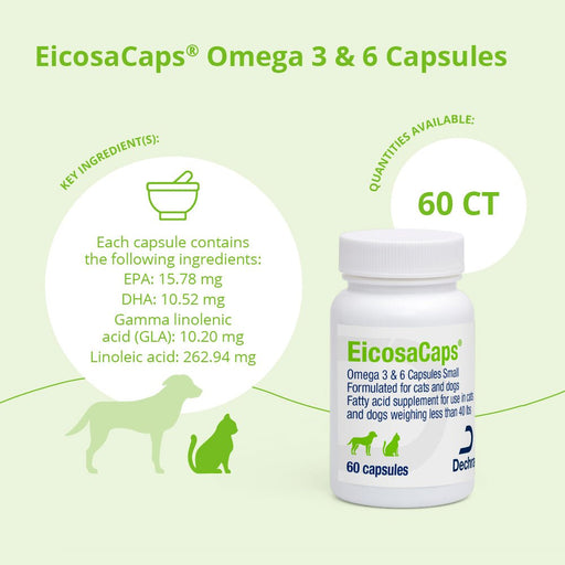EicosaCaps Omega 3 & 6 for Dogs and Cats - 015DP-0-40L - 41 - 70 lbs - 2