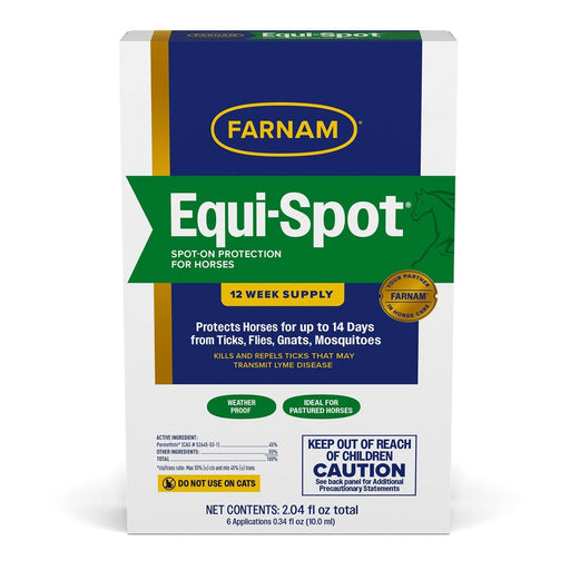 Equi - Spot Topical Fly Control for Horses - FAAK - 12 Week Supply (6 Applicators) - 7