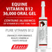 Equine Vitamin B12 Gel, 15 mL (3 Dose) Tube - KKE7 - 3 Doses - 36000 mcg per 15 mL tube - 2