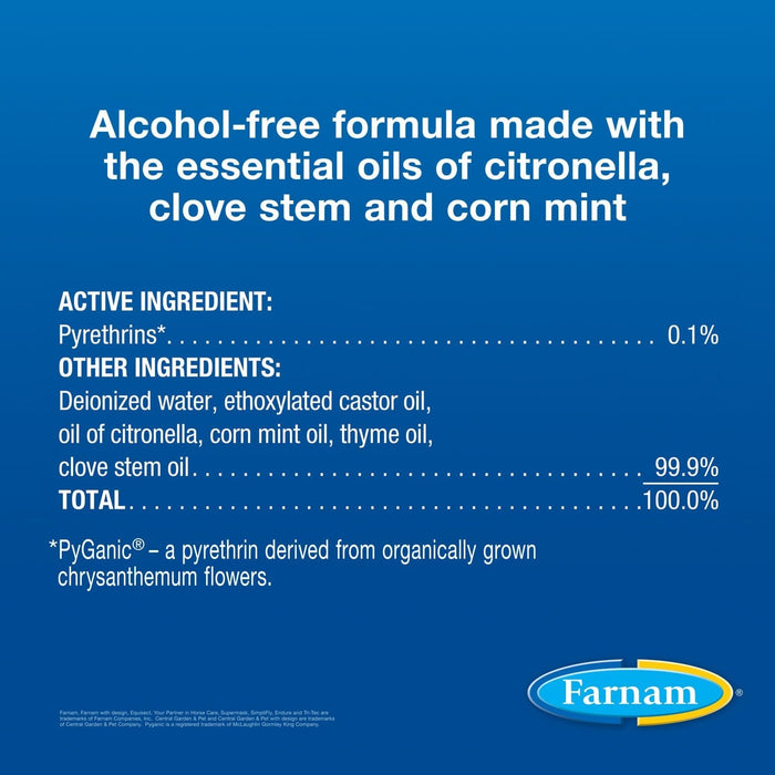 Farnam Equisect Water - Based Botanical Fly Repellent with Herbal Scent for Horses, Dogs and Cats - FA5A - EquiSect Fly Repellent, 32 oz - 7