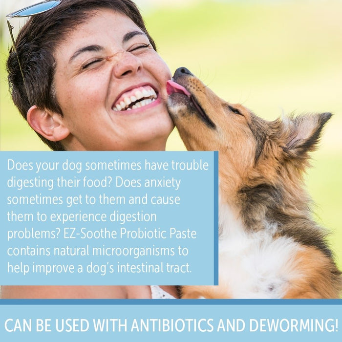EZ - Soothe Probiotic Oral Paste for Dogs & Cats – Daily Digestive & Gut Support, 30cc - 015PC-01754 - Paste - 30cc - 6