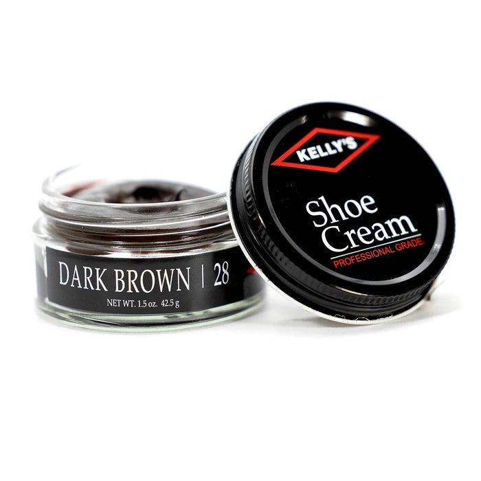 Kellys Shoe Cream 1.5 oz Color Dark Brown