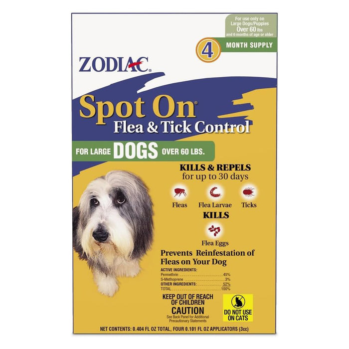 Zodiac Spot On Flea & Tick Control for Dogs & Puppies
