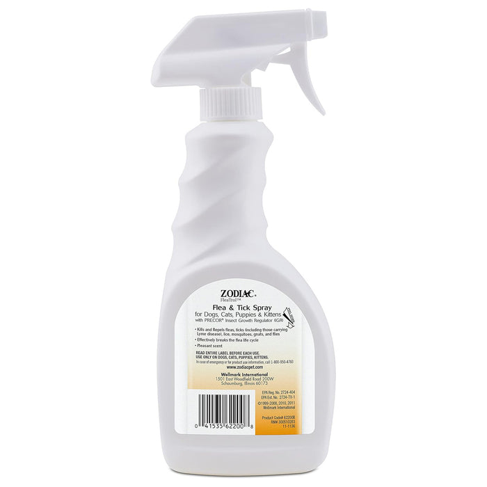 Zodiac Flea & Tick Spray for Dogs, Cats, Puppies & Kittens, 16 oz