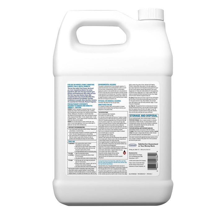 Farnam Endure Gold Killer Fly & Mosquito Spray for Horses - FAZB - 1 Gallon Refill - 10