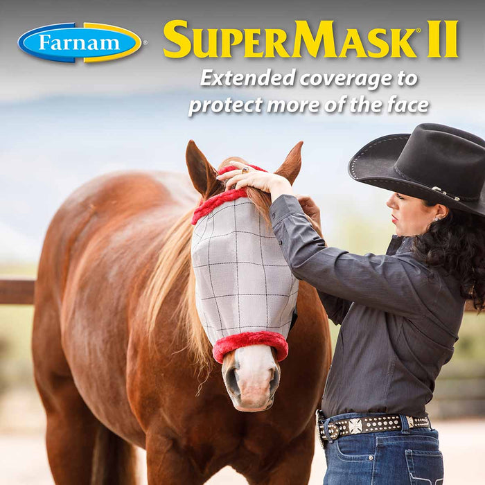 Farnam SuperMask II Classic Horse Fly Mask with Ears - FACX - Arabian - 5