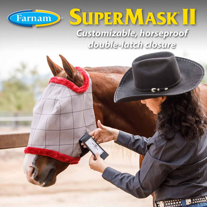 Farnam SuperMask II Classic Horse Fly Mask with Ears - FACX - Arabian - 6