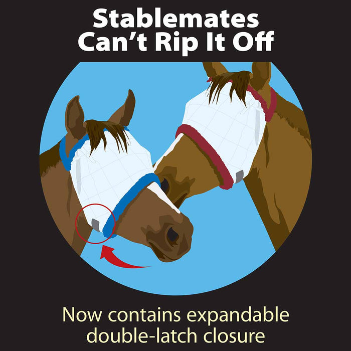 Farnam SuperMask II Classic Horse Fly Mask with Ears - FACX - Arabian - 9