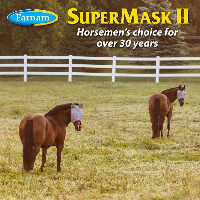 Farnam SuperMask II Classic Horse Fly Mask with Ears - FACX - Arabian - 7