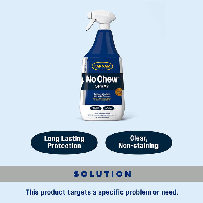 Farnam No Chew Chewing/Cribbing Deterrent, 32 oz Spray - FAN1 - 6