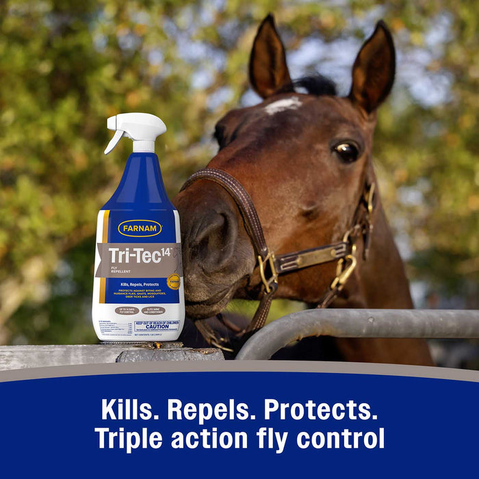 Farnam Tri - Tec 14 Fly Repellent for Horses - FAT9 - TRI - TEC 14 Spray, 32 oz - 13