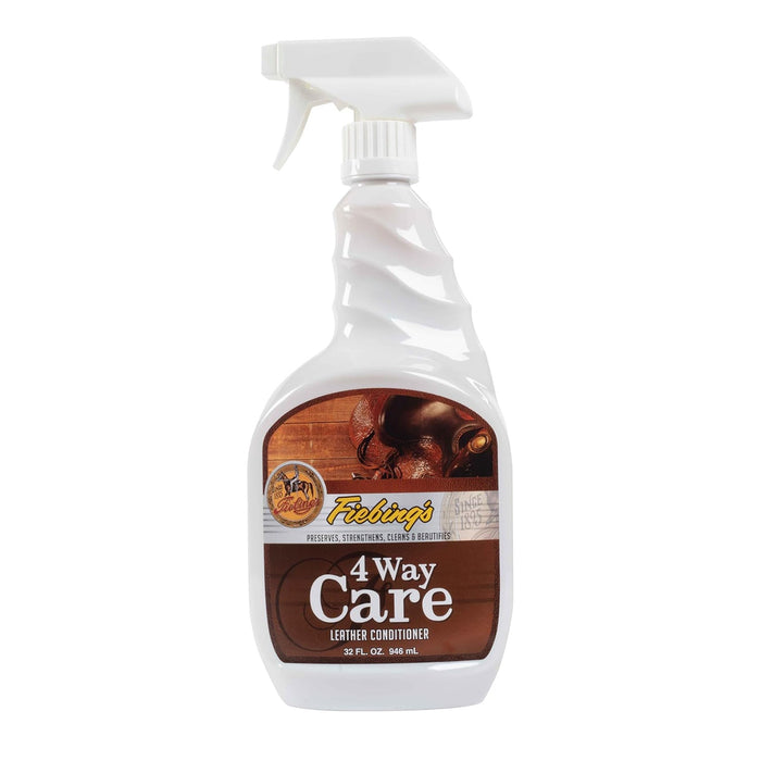 Fiebing's 4 - Way Care Leather Conditioner - Preserves, Strengthens, Cleans & Beatifies - F1UD - Spray Bottle - 32 oz - 3