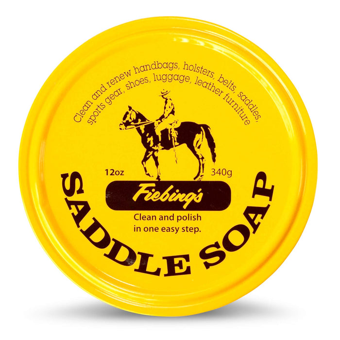 Fiebing's All - in - One Leather Saddle Soap Paste – Cleaner & Conditioner for Saddles, Boots, and Tack - F1S2 - Yellow - 12 oz - 1 - 10