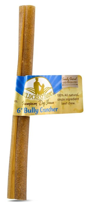 Fieldcrest Farms Bully Crunchers All - Natural Single Ingredient Dog Chew Treats - RR3GC - 6" - Each - 3