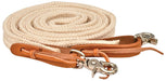 Mustang Flat Braided Poly Roping Rein, 1" x 7' - 121KY - 1" x 7' - 1