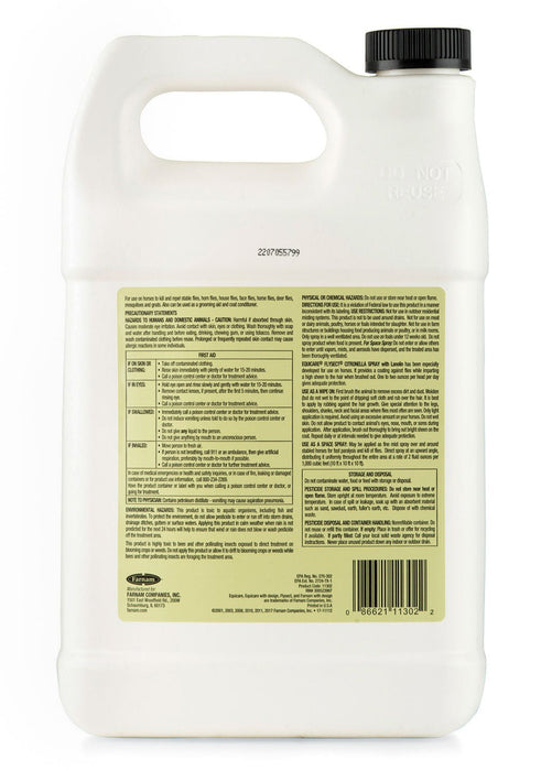 Equicare Flysect Citronella Fly Spray for Horses - FAX9 - Flysect Citronella Spray, gallon refill - 3