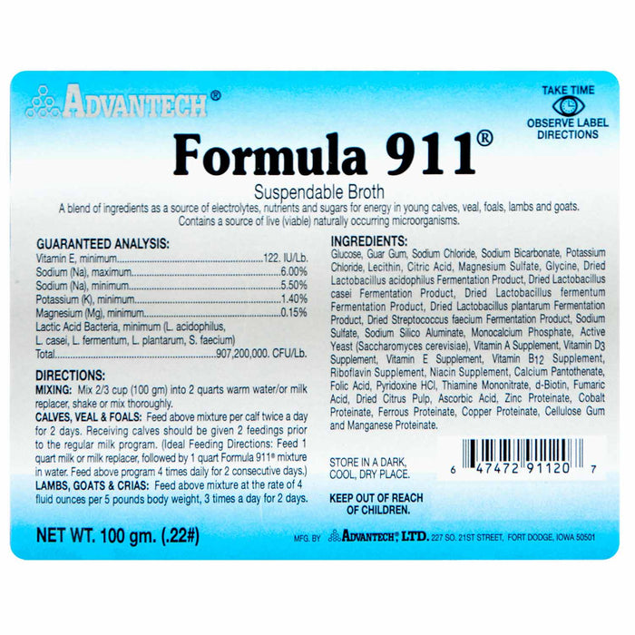 Formula 911 Formula 911® Suspendable Broth — Pet Supplies 4 Less