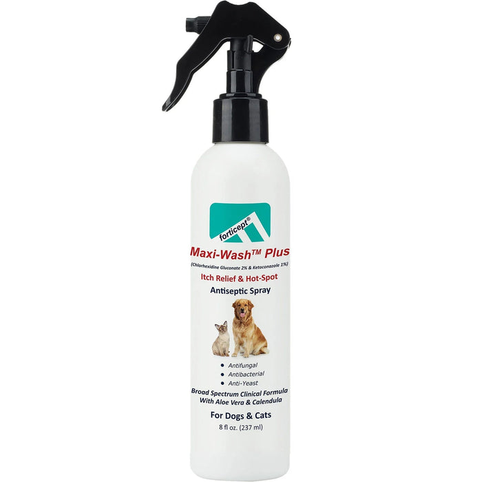 Forticept Maxi - Wash Plus Itch & Hot Spot Spray, 8 oz - FT214 - 1