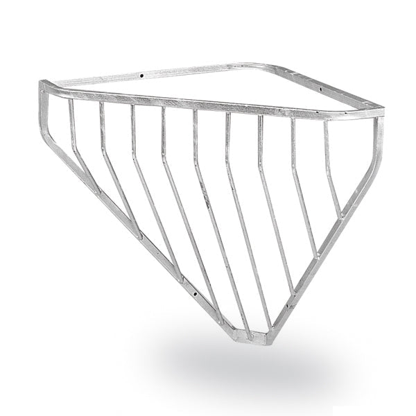 Galvanized Corner Hay Rack for Horses – Durable Stable Feeder with Rounded Edges - GAUE5 - 1