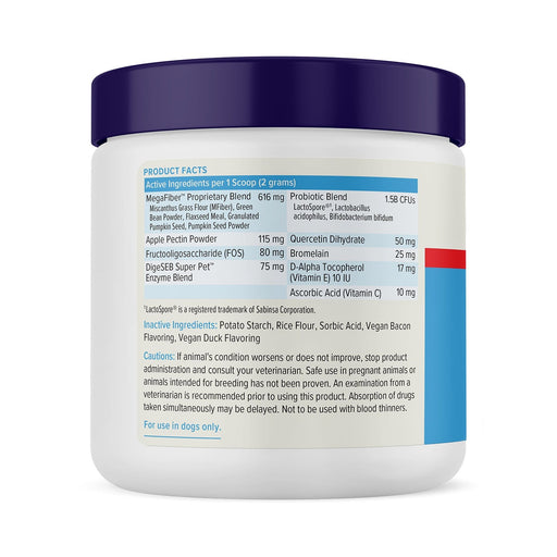 Glandex Advanced Vet Strength Anal Gland Health Powder for Dogs, Duck & Bacon Flavor - VQLAP - Duck & Bacon - 4.25 oz - 2