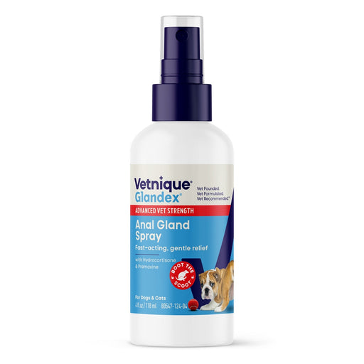 Glandex Advanced Vet Strength Anal Gland Health Spray for Dogs and Cats, 4 oz - VQLB9 - 4 oz - 1