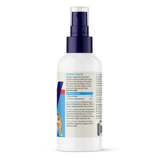 Glandex Advanced Vet Strength Anal Gland Health Spray for Dogs and Cats, 4 oz - VQLB9 - 4 oz - 2