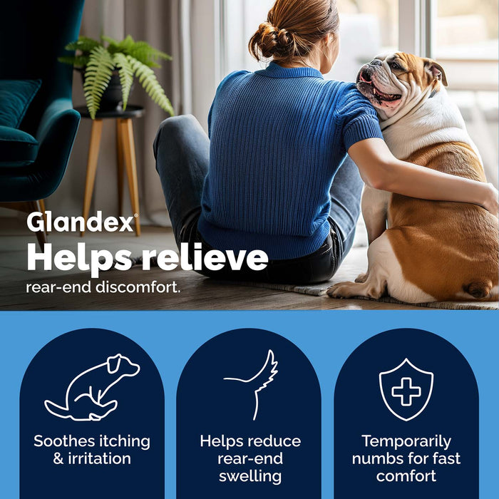 Glandex Advanced Vet Strength Anal Gland Health Spray for Dogs and Cats, 4 oz - VQLB9 - 4 oz - 3