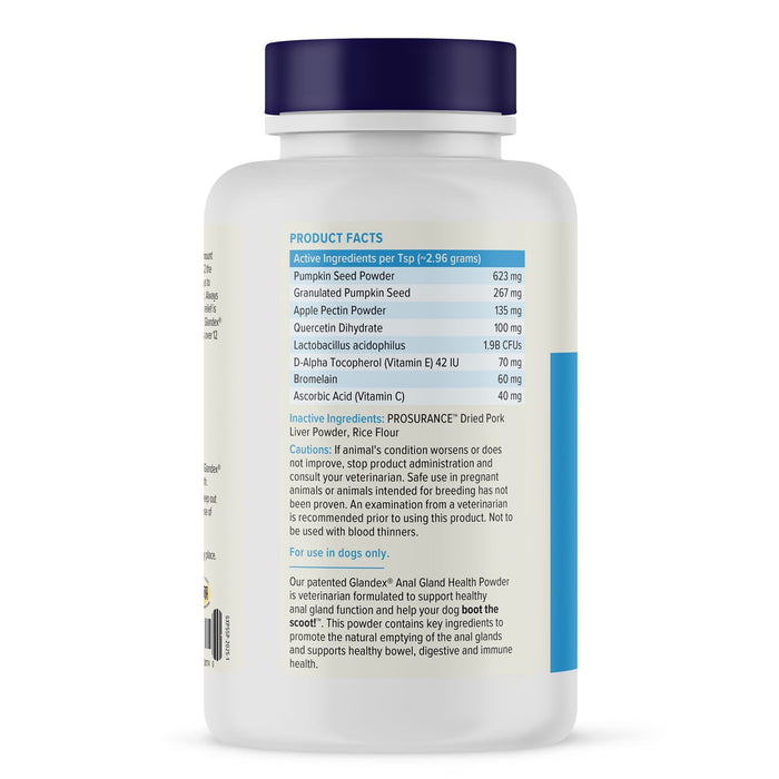 Glandex Anal Gland Health Powder for Dogs - VQLAM - Pork Powder - 5.5 oz - 13