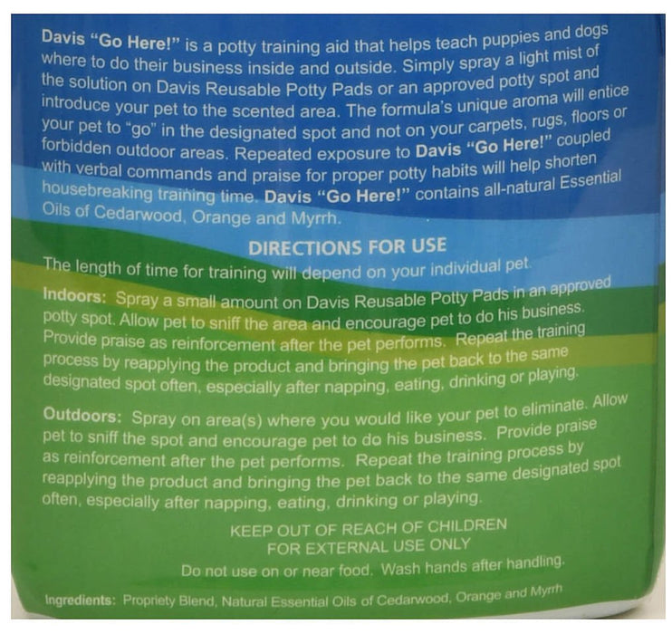 Go Here! Potty Training Spray for Dogs & Puppies, 22 oz - DAVRU - 2