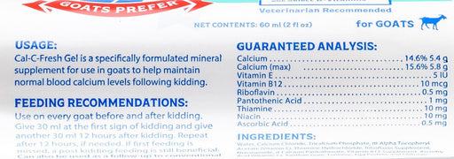 Goats Prefer Cal - C - Fresh Oral Gel 60 cc— Calcium & Mineral Supplement for Goat Kidding Support - VPCA - 60 cc - 2