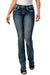 Grace in LA Women's Western Cactus Embellished Mid Rise Bootcut Jeans - GLA1G - 26 - 1