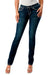 Grace in LA Women's Western Steer Head Embellished Mid Rise Skinny Jeans - GLA4T - Dark Blue - 25 - 1