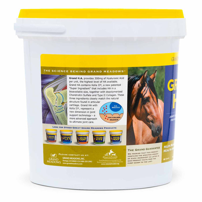 Grand H.A. Hyaluronic Acid Supplement for Joint Support in Horses - 2CDY - 10 lb - 5
