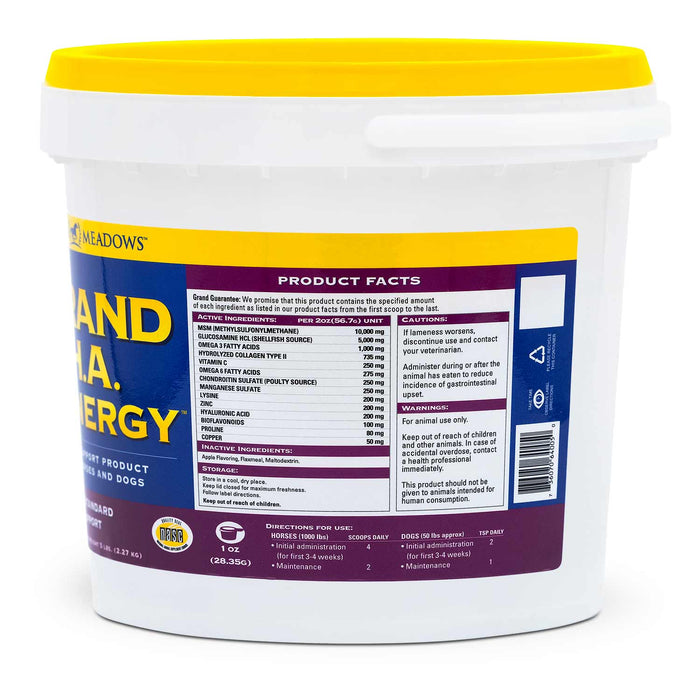 Grand H.A. Synergy Advanced Joint Supplement for Horses & Dogs - 2CF2 - 5 lb - 3
