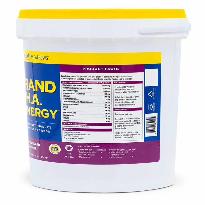 Grand H.A. Synergy Advanced Joint Supplement for Horses & Dogs - 2CF3 - 10 lb - 6