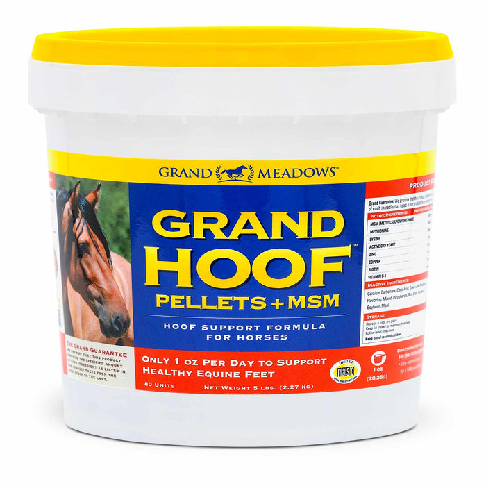 Grand Hoof Pellets with MSM Supplement for Horses - 2CF6 - 5 lb - 1