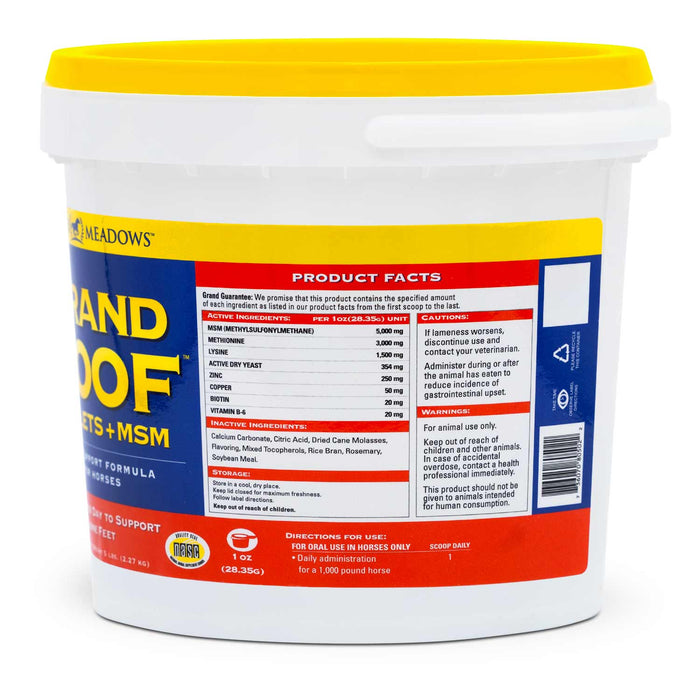 Grand Hoof Pellets with MSM Supplement for Horses - 2CF6 - 5 lb - 3