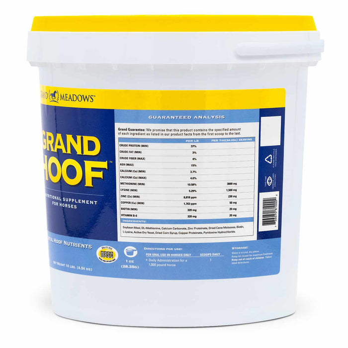 Grand Hoof Supplement for Horses - 2CFB - 10 lb - 6