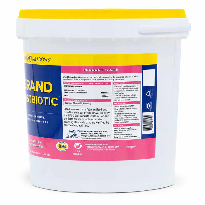 Grand Postbiotic Digestion Supplement for Horses - 2CD3 - 10 lb - 6