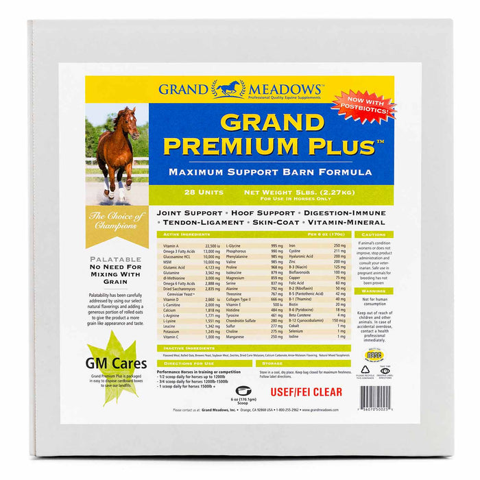 Grand Premium Plus All - in - One Supplement for Horses - 2CD6 - 5 lb - 1
