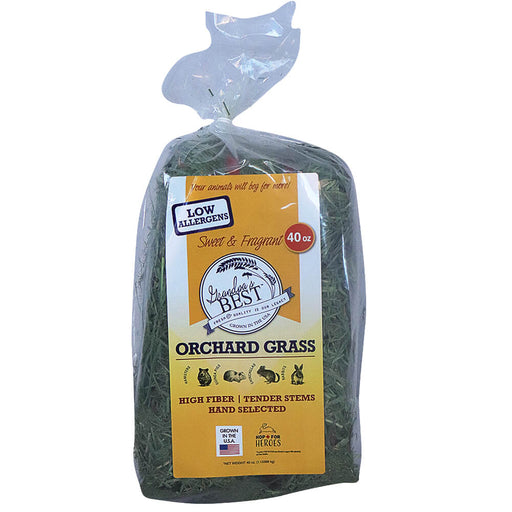 Grandpa's Best Orchard Grass Bale - 010BEST-06107 - Green - 40 oz - Alfalfa Hay - 1