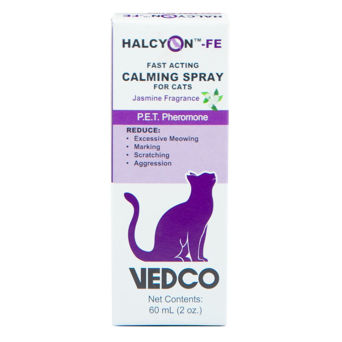 Halcyon FE Fast Acting Calming Spray for Cats - VEDBX - 60ml - 6