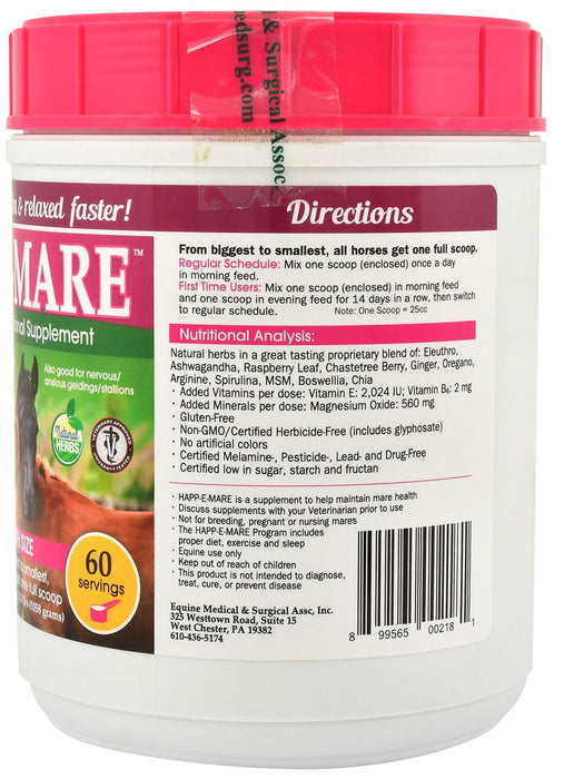 HAPP - E - MARE Nutritional Horse Supplement for Mares - RJMAR - 2