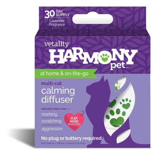 Harmony Pet Calming Home Diffuser & Refills for Cats - TVB2U - Diffuser + 1 Calming Pod - Lavender - 1