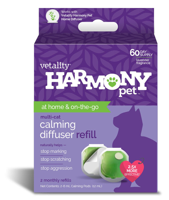 Harmony Pet Calming Home Diffuser & Refills for Cats - TVB2V - Refill (2 Calming Pods) - Lavender - 3