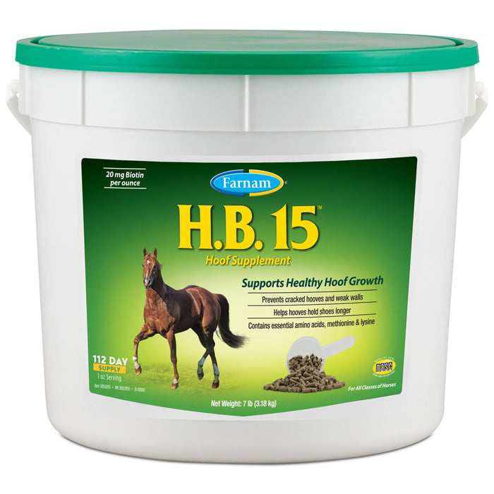 H.B. 15 Hoof Pellets for Horses - FAB4 - 7 lbs - 3