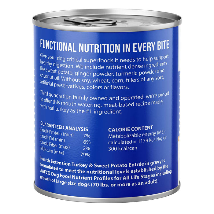 Health Extension Digestive Support Canned Food for Dogs, 9 oz - HE22 - 9 oz - Turkey & Sweet Potato - 1 ct - 13