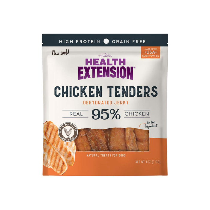 Health Extension Grain - Free Crispy Gourmet Chicken Tenders Natural Dog Treats, 4 oz - HE2AD - 4 oz - Chicken - 1