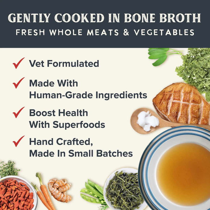Health Extension Grain - Free Dog Food Pouches - Gently Cooked in Bone Broth - HE2AZ - Duck & Kale - 3 oz - 1 Pouch - 4