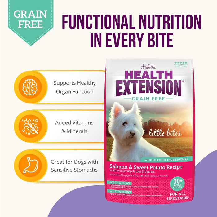 Health Extension Grain - Free Venison Little Bites Small Breed Dry Dog Food - HE2M - Buffalo Whitefish & Sweet Potato - 3.5 lb - 20
